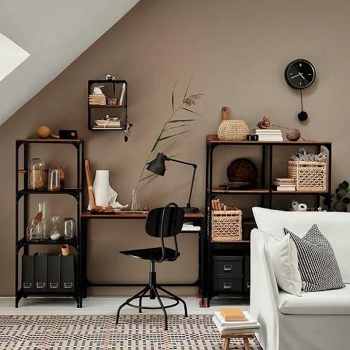 IKEA イケア シェルフユニット ブラック 100x136cm big10339294 IKEA イケア シェルフユニット ブラック 100x136cm big10339294