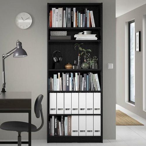 IKEA イケア 本棚 ブラック オーク調 80x28x202cm big20477341 IKEA イケア 本棚 ブラック オーク調 80x28x202cm big20477341
