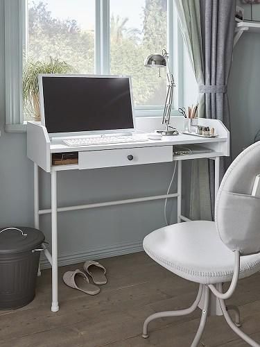 IKEA イケア デスク ホワイト 白 100x45cm big70477678 HAUGA IKEA イケア デスク ホワイト 白 100x45cm big70477678 HAUGA