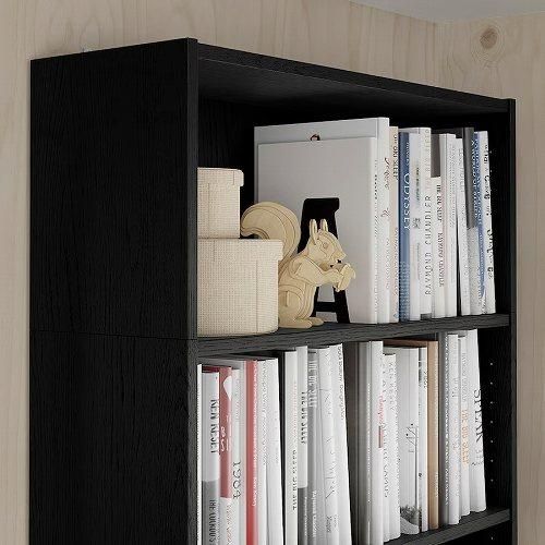 IKEA イケア 上部追加ユニット ブラック 黒 オーク調 80x28x35cm IKEA イケア 上部追加ユニット ブラック 黒 オーク調 80x28x35cm