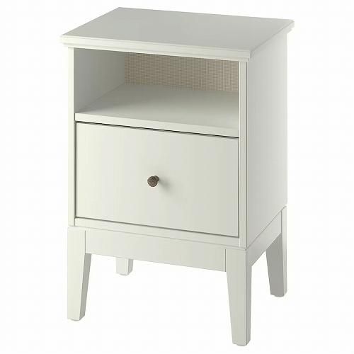 IKEA イケア サイドテーブル ホワイト 47x40cm m70458811 IDANAS