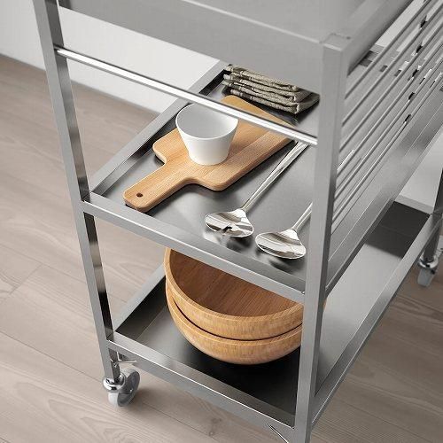 IKEA イケア キッチンワゴン ステンレススチール 60x40cm IKEA イケア キッチンワゴン ステンレススチール 60x40cm
