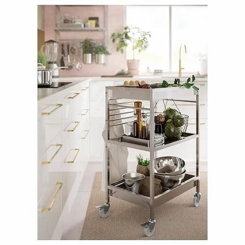IKEA イケア キッチンワゴン ステンレススチール 60x40cm IKEA イケア キッチンワゴン ステンレススチール 60x40cm