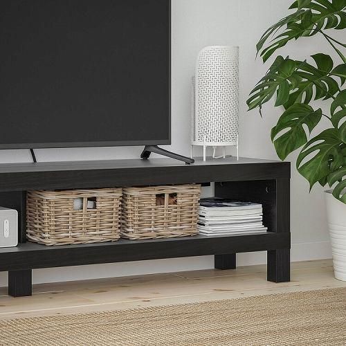 IKEA イケア テレビ台 ブラックブラウン 黒茶 160x35x36cm