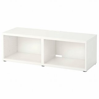 IKEA イケア テレビ台 ホワイト 白 120x40x38cm big10294525 BESTA ベストー 