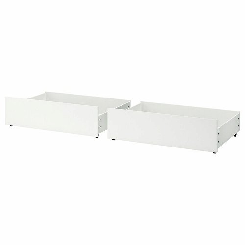 IKEA イケア ベッド下収納ボックス ベッドフレーム用 ホワイト 白 2ピース 200cm big00354497 MALM マルム -  株式会社クレール IKEAイケアの製品を全国送料無料でお届け ネット通販