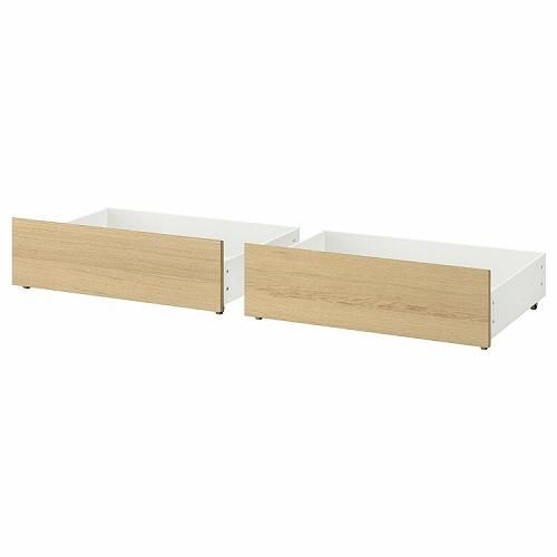 IKEA イケア ベッド下収納ボックス ベッドフレーム用 ホワイト
