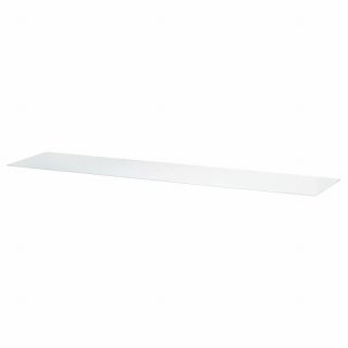 IKEA イケア トップパネル ガラス ホワイト 180x40cm big20540757 BESTA ベストー 