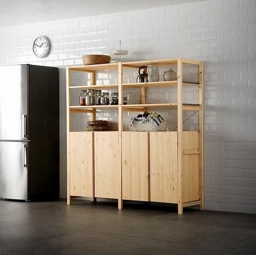 IKEA イケア キャビネット パイン材 80x50x83cm big10215000