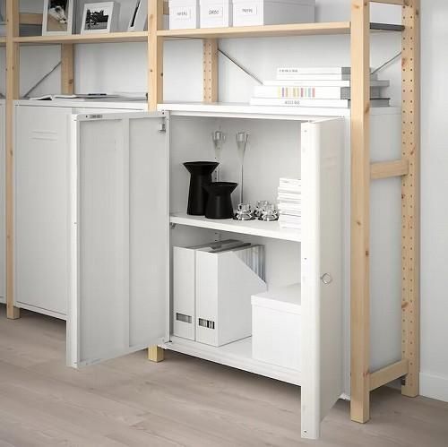 IKEA イケア キャビネット 扉付 ホワイト白 80x83cm m80385503 IKEA イケア キャビネット 扉付 ホワイト白 80x83cm m80385503