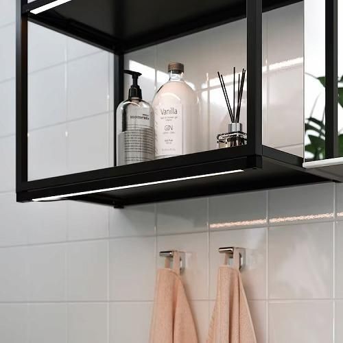 IKEA イケア LEDバスルームスティックライト 調光可能 チャコール 60cm m60517793 SILVERGLANS スィルヴェルグランス  - 株式会社クレール IKEAイケアの製品を全国送料無料でお届け ネット通販