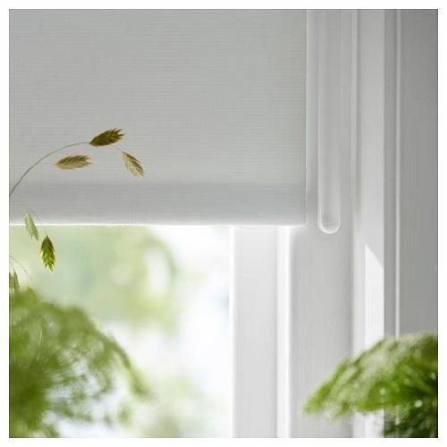 IKEA 遮光断熱ブラインド 100x195cm 2点+80×195cm 2点 HOPPVALS ホップヴァルス 断熱ブラインド, ホワイト, 100x210 cm
