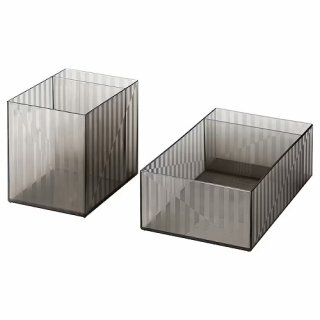 IKEA イケア ボックス 仕切り付き 2個セット m20527906 LILLSTUGA リルストゥーガ 