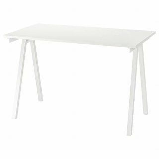 【セット商品】IKEA イケア デスク ホワイト 白 120x70cm big09424943 TROTTEN トロッテン 