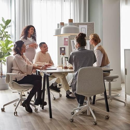 セット商品】IKEA イケア デスク ベージュ チャコール 120x70cm