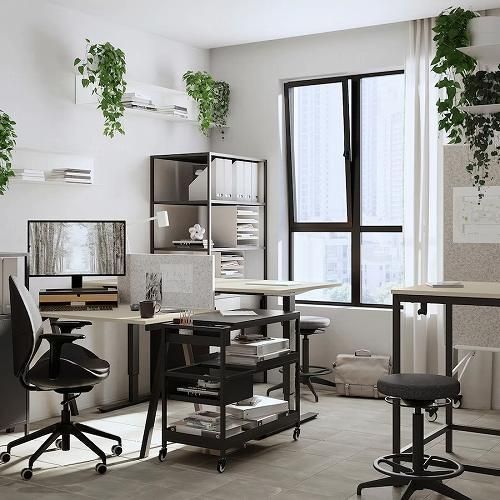 IKEA HAUGA ベージュ パソコンデスク HAUGA desk beige - IKEA