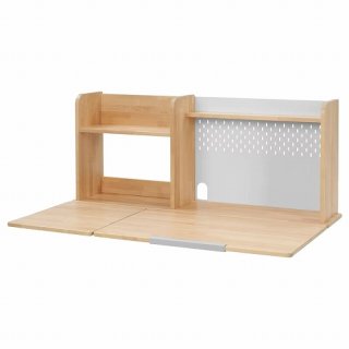 IKEA イケア デスクトップ＆シェルフ バーチ無垢材 120x70cm big40528504 BERGLARKA ベリレルカ 