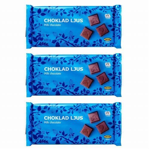 IKEA イケア ミルクチョコレート m40293925 CHOKLAD LJUS