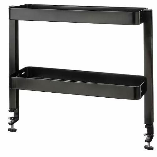 IKEA イケア デスクトップシェルフ ブラック 49x15cm m60541571