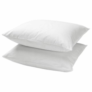 IKEA イケア 枕カバー ホワイト 白 50x60cm m00357245 DVALA ドヴァーラ 