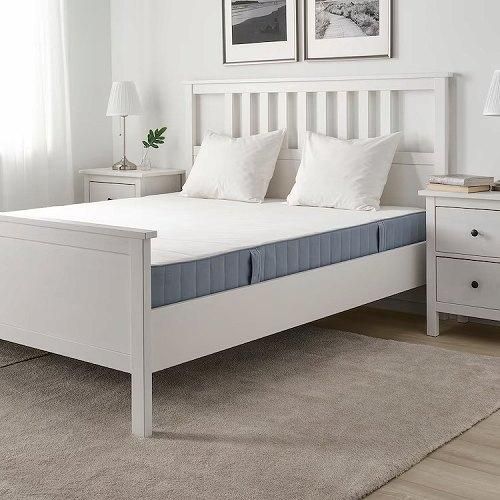 【新品】イケア　ボンネルコイル マットレス かため/ライトブルー IKEA イケア ボンネルコイルマットレス シングル かため ライト