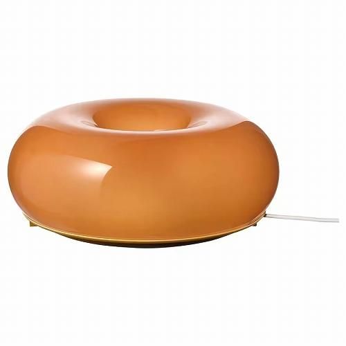 IKEA VÄSTER オレンジシーリングライト IKEA イケア LEDテーブル ウォールランプ オレンジ ガラス 丸形