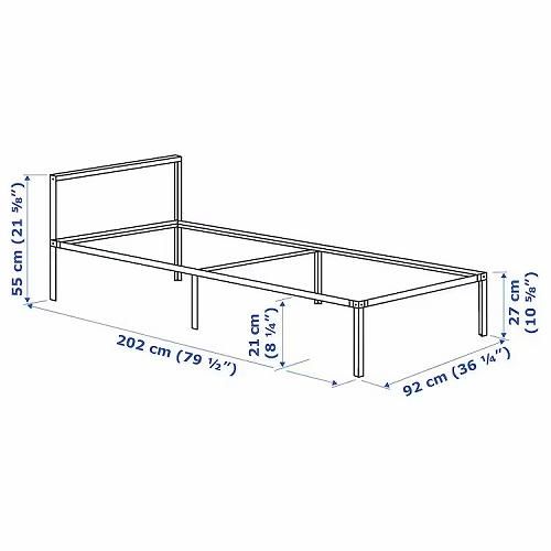 IKEA イケア ベッドフレーム ホワイト 90x200cm big20458314 IKEA イケア ベッドフレーム ホワイト 90x200cm big20458314