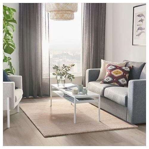 IKEA イケア ラグ パイル短 オフホワイト 133x195cm big90425527 IKEA イケア ラグ パイル短 オフホワイト 133x195cm big90425527
