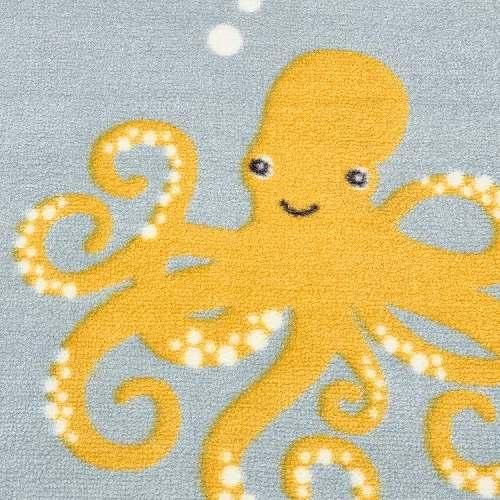 IKEA イケア ラグ 海の動物模様 マルチカラー 133x133cm