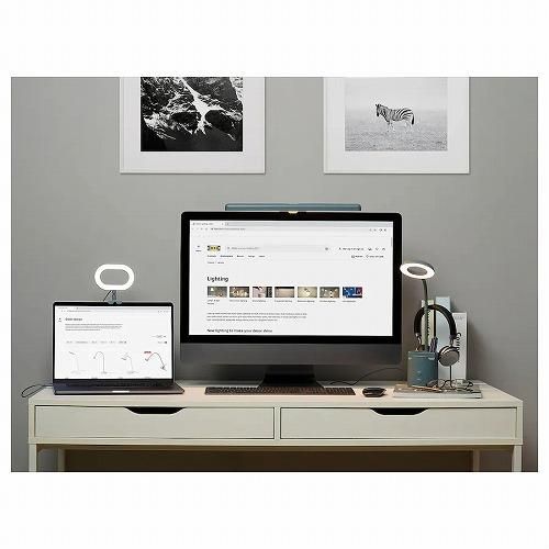 IKEA イケア LEDライト モニター用 調光可能 ターコイズ