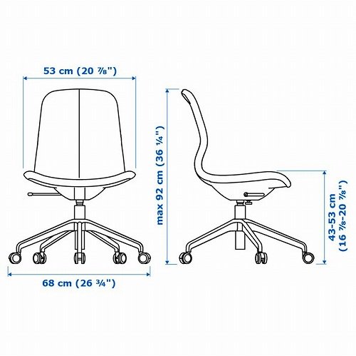 セット商品】IKEA イケア 会議用チェア グンナレド ブルー ブラック