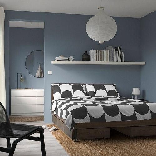 IKEA イケア ベッド下収納ボックス ブラウン 63x62cm m80556043
