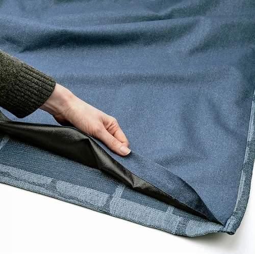 IKEA イケア 遮光カーテン1組 ブルー 145x250cm m00556339