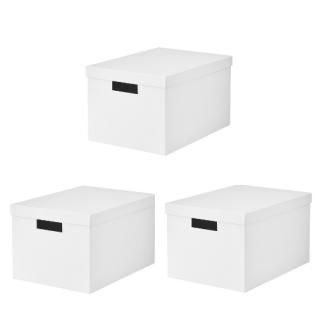 ڥåȾʡIKEA  Ǽܥå դդ ۥ磻  3ĥå 25x35x20cm z20395425x3 TJENA ƥ