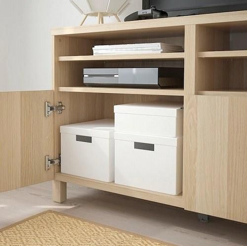セット商品】IKEA イケア 収納ボックス ふた付き ホワイト 白 4