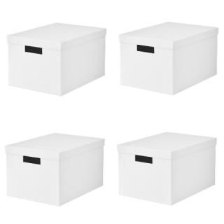 ڥåȾʡIKEA  Ǽܥå դդ ۥ磻  4ĥå 25x35x20cm z20395425x4 TJENA ƥ