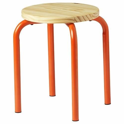 IKEA イケア スツール オレンジ パイン材 m60560437 DOMSTEN IKEA イケア スツール オレンジ パイン材 m60560437 DOMSTEN