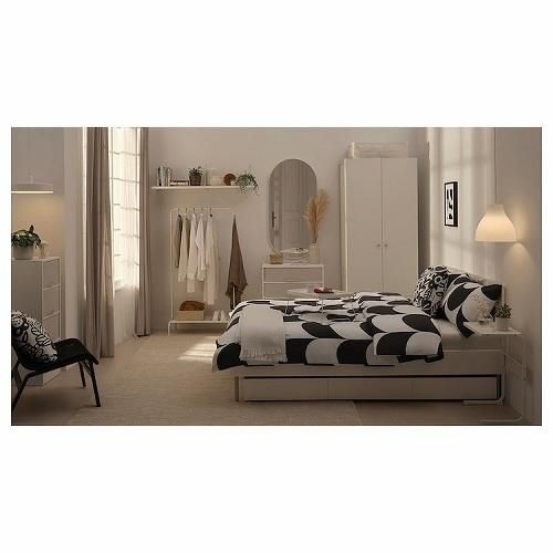 イケア IKEA サイドテーブル ホワイト 白 55x55cm n10449909