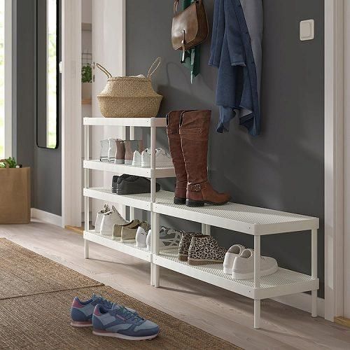 【高価値】 IKEA イケア m30530994 78x32x40cm 白 ホワイト シューズラック 下駄箱・靴箱・シューズラック