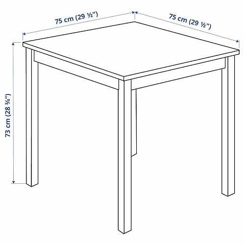 IKEA イケア テーブル パイン材 75x75cm m10569529 INGO IKEA イケア テーブル パイン材 75x75cm m10569529 INGO