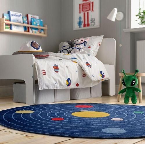 IKEA イケア 掛け布団カバー 枕カバー 宇宙 マルチカラー IKEA イケア 掛け布団カバー 枕カバー 宇宙 マルチカラー