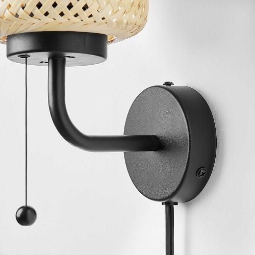 IKEA イケア ウォールランプ 竹 ハンドメイド m80551210