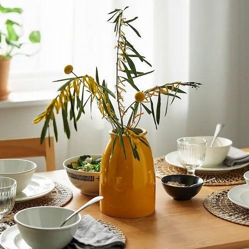 IKEA イケア 花瓶 ブライトイエロー 21cm m70559551 KOPPARBJORK