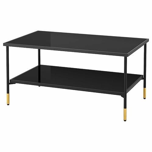IKEA イケア コーヒーテーブル ブラック ガラス ブラック IKEA イケア コーヒーテーブル ブラック ガラス ブラック