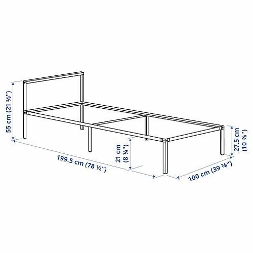 IKEA ベッドフレーム SLÄKT スレクト ベッドフレームとすのこ（組み合わせ