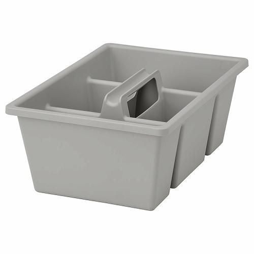 IKEA イケア インサート 仕切り付き ライトグレー 35x24x14cm