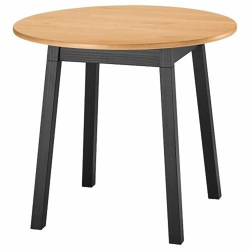 IKEA イケア テーブル 丸形 ライトブラウンステイン ブラック IKEA イケア テーブル 丸形 ライトブラウンステイン ブラック