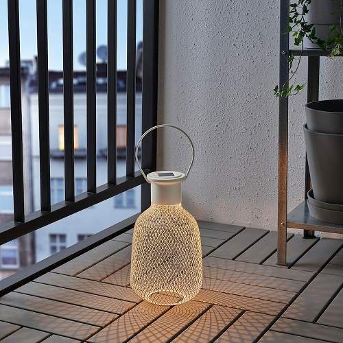 IKEA イケア LED太陽電池式ランタン 屋外用 メッシュ ホワイト 29cm m60513846 SOLVINDEN ソルヴィンデン -  株式会社クレール IKEAイケアの製品を全国送料無料でお届け ネット通販