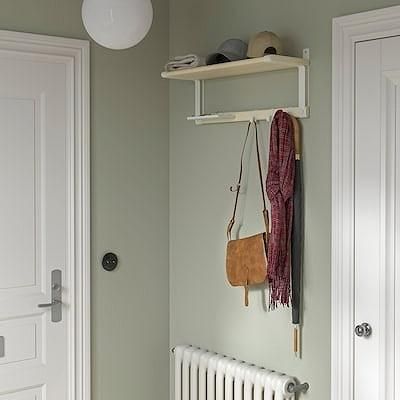 IKEA イケア ウォールシェルフ ホワイト アスペン 65x26cm