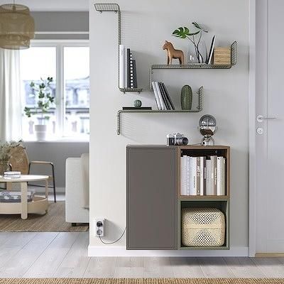 IKEA イケア ウォールシェルフ グレーグリーン 60x20cm IKEA イケア ウォールシェルフ グレーグリーン 60x20cm